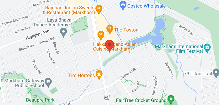 map of #726 -7325 MARKHAM RD